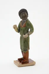 Groom, ca. 700-750 (lertøj med bly-silikat glasurer og malede detaljer)
