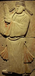 Stel, der forestiller en musiker (terracotta)