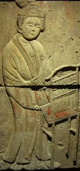 Stel, der forestiller en musiker (terracotta)