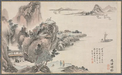 En af de otte udsigter over floderne Xiao og Xiang