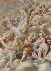 Musiker engle og hellige sjæle, 1629