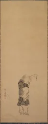 Kenshu, munk med rejer, ca. 1600-1640.