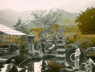 Fiskedag i Dainichi-haven - Do i Nikko ca. 1900 - 1915 (fotografi)