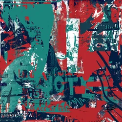 Abstraction II, 2016 (Collage på lærred)