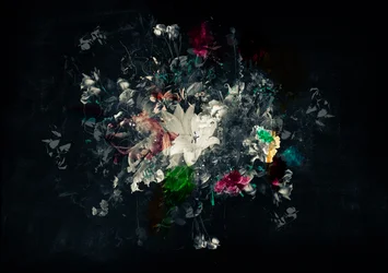 Bouquet XI, 2018 (blandet medier på lærred)