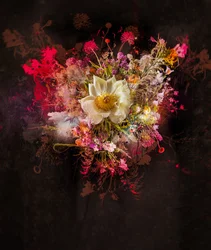 Bouquet XXVII, 2019 (blandet medier på lærred)