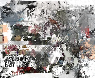 Easy Come Easy Go, 2017 (Collage på lærred)