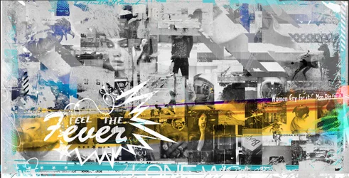 Feel the Fever, 2018 (kollaasi kankaalle)