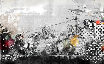 Flourish, 2016 (blandet medier på lærred)