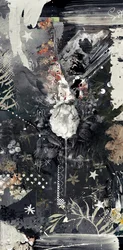 Flowerdrip, 2014 (blandet medier på lærred)