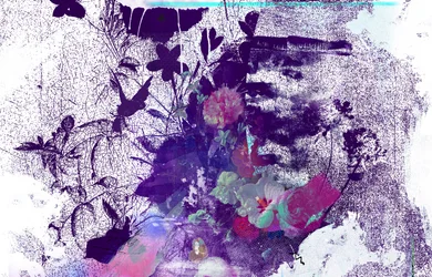 Tree Vein, 2016 (blandet medier på lærred)