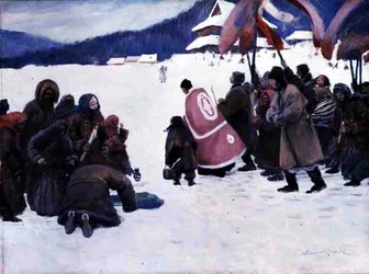 The Blessing of the Water (akvarel og gouache ombord)