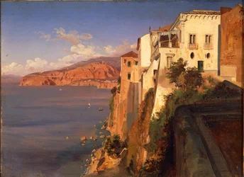 Italien, Torquato Tassos hus i Sorrento (olie på lærred)