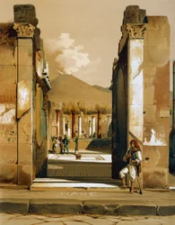 Udsigt over House of Faun i Pompeji