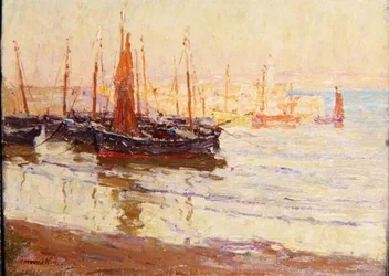Aften i havnen, St. Ives, Cornwall