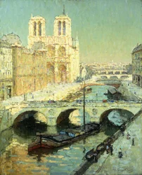 Notre Dame, Paris (olie på lærred)