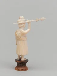 Sort bonde, skakbrik, Indien, omkring 1820