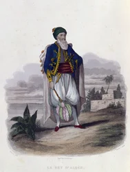 Hussein Pacha (1765-1838), den sidste dey af Algier (1818-30), 1846