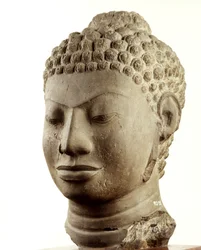 Hovedet af en Buddha