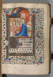 Tidebog (brug af Paris): Fol. 37r, Bebudelse