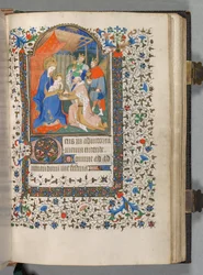 Timebog Brug af Paris: Fol. 67r, Tilbedelse af Magi, ca. 1420.