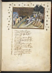 MacMorogh, den irske høvding, henvender sig til hertugen af Gloucester, MS Harley 1319, f.9r