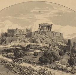 Akropolis set fra vest