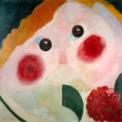 Pige med ranunkler, 1914