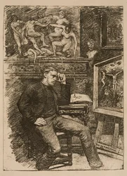 Frontispice til novellen „Contes de minuit“ af Emile Verhaeren