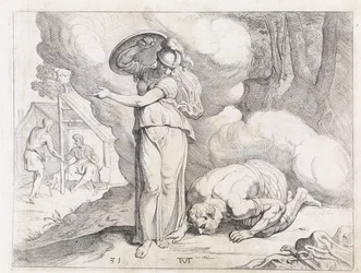 Minerva viser Ithaka til Odysseus The Labours of Odysseus (serietitel)