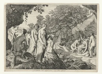 Diana opdager Callisto .s graviditet Metamorphoses of Ovid (serietitel)