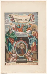 Portræt af William Perkins Titelside for: William Perkins, Alle værker. Anden del, 1662