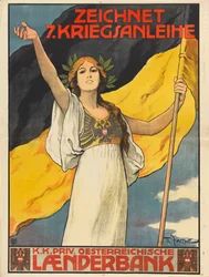 Abonner på det 7. krigslån, 1917.