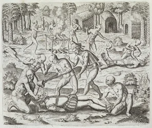 Kannibaler i Darien, Panama, der fanger spaniere, fra 