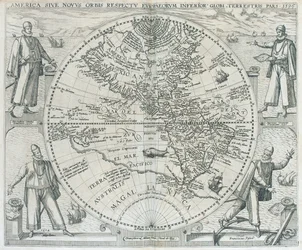Et kort over Amerika, 1590-1601