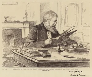 Dagens berømtheder, den højre ærede Sir Stafford Northcote, Baronet, MP, DCL, GCB