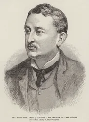 Højre ærede Cecil J Rhodes, Afdøde Premier for Kapkolonien