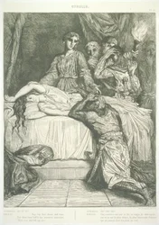 Tavle 14 (Akt V, scene II), fra Othello: Femten raderinger