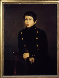 Portræt af Ernest Chasseriau (1823-1870) elev fra Naval School of Brest, bror til kunstneren Maleri af Theodore Chasseriau (1819-1856) 1836 Søn. 0,92x0,73 m