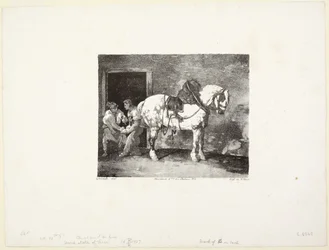 A  Horse being Shod (En hest, der bliver beskoet)