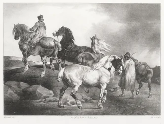 Heste, der føres til markedet (Horses Being Led to the Fair)