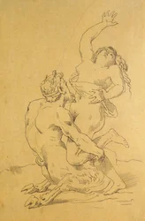 Nymfe og satyr