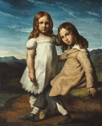 Portræt af Alfred og Elisabeth Dedreux, ca. 1818
