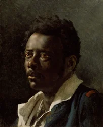 Studie af en model, ca. 1818-19 (olie på lærred)