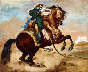 Turk Riding a Brown Alezan Horse, ca. 1810