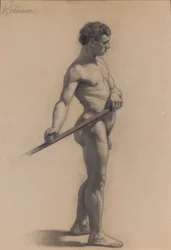 Studie af den mandlige figur, 1875