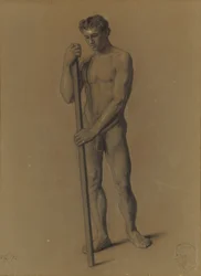Studie af den mandlige figur, 1875