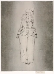Pierrot en Pied, Portræt af Lady A. C.