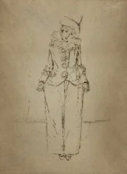 Pierrot en Pied, Portrait of the Lady A.C.