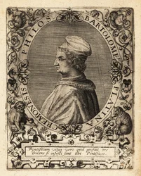 Bartolomeo Sacchi, italiensk renæssanceforfatter.